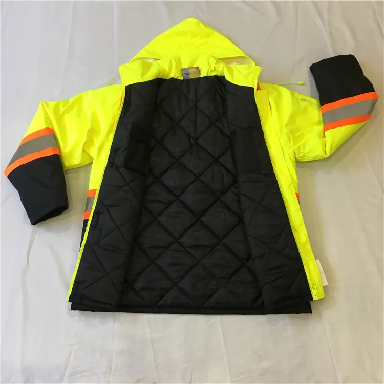 Chaqueta Hi Vis transpirable de invierno, ropa protectora de seguridad, vestimenta de trabajo Bomb