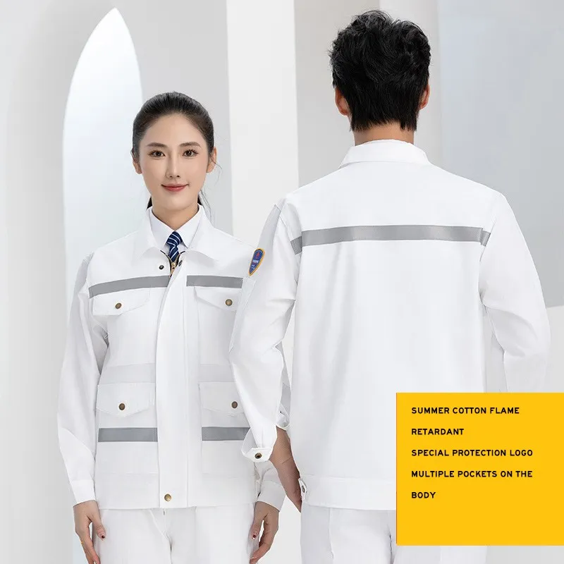 Cinta Reflectante Uniforme de Seguridad para Personal Industrial Ropa de Trabajo Antiestática Protectora