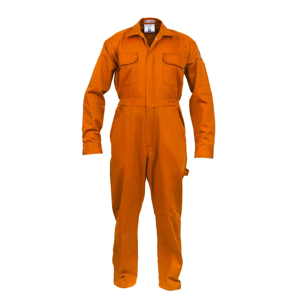 Ropa de trabajo de algodón resistente a las llamas personalizada 100% uniforme de seguridad HRC2 Fr