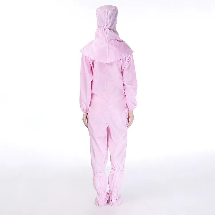 Ropa blanca de sala limpia, vestimenta antistática, ropa ESD