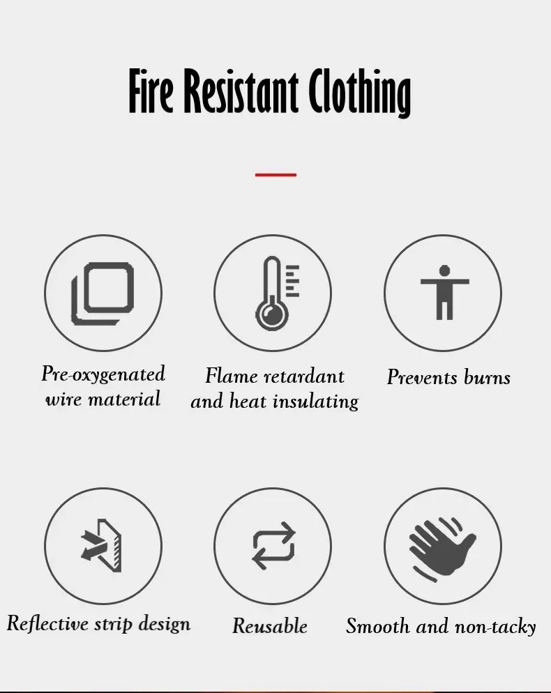 Ropa de escape de emergencia ignífuga