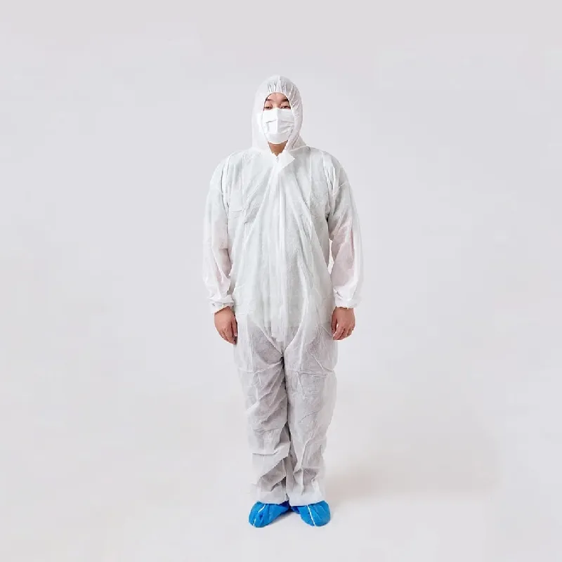 Ropa de trabajo desechable antistática de protección química, monos de tela no tejida