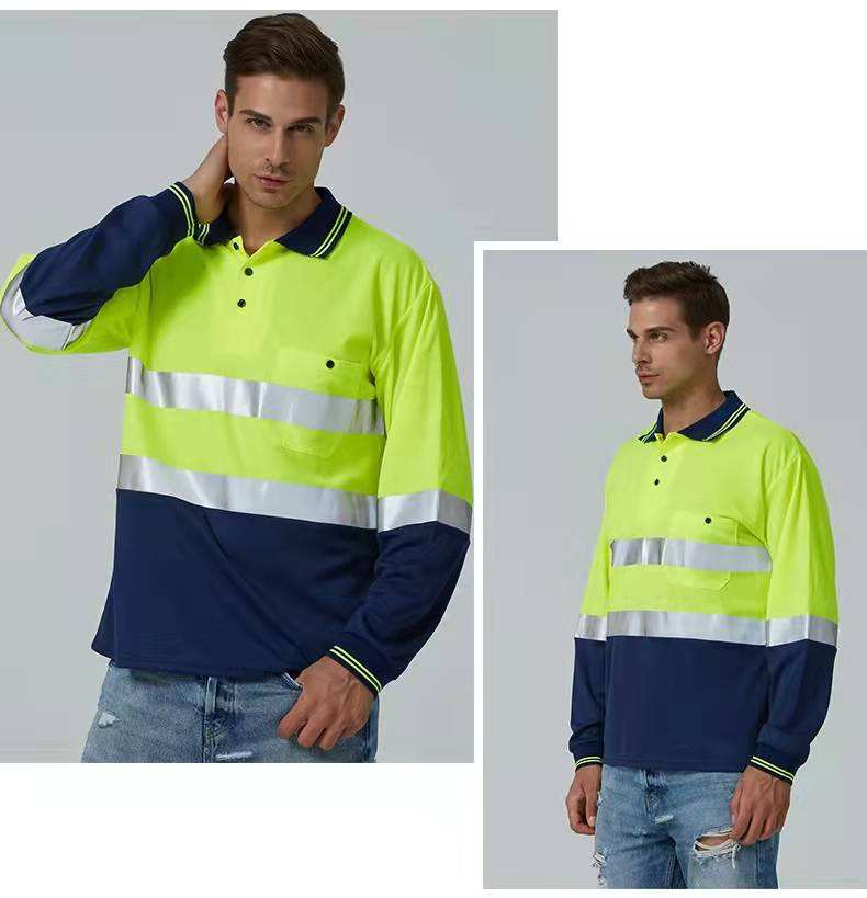 Ropa de trabajo de alta visibilidad reflectante de dos colores, ropa de trabajo ignífuga de alta visibilidad