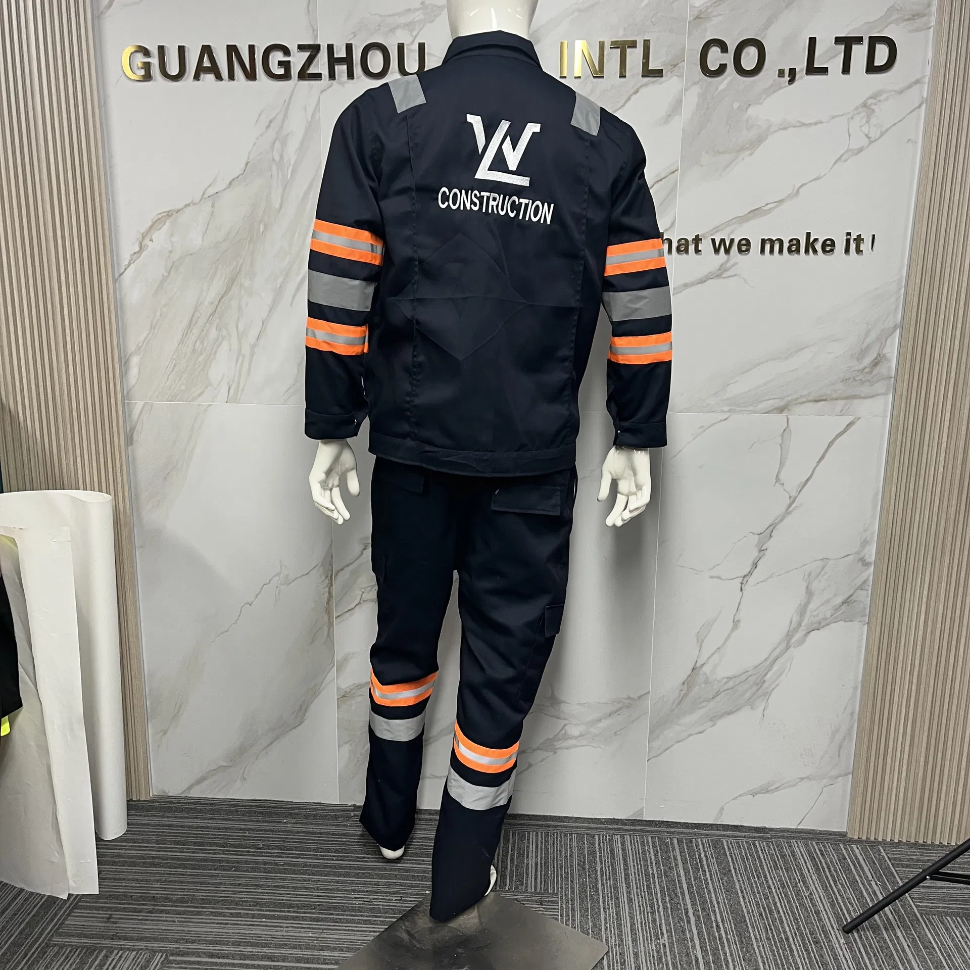 Mono de protección ignífugo de algodón, ropa de trabajo segura, antiestática para construcción