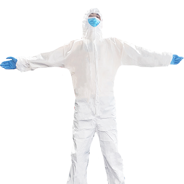 Mono desechable impermeable antistático de microporo ropa de protección