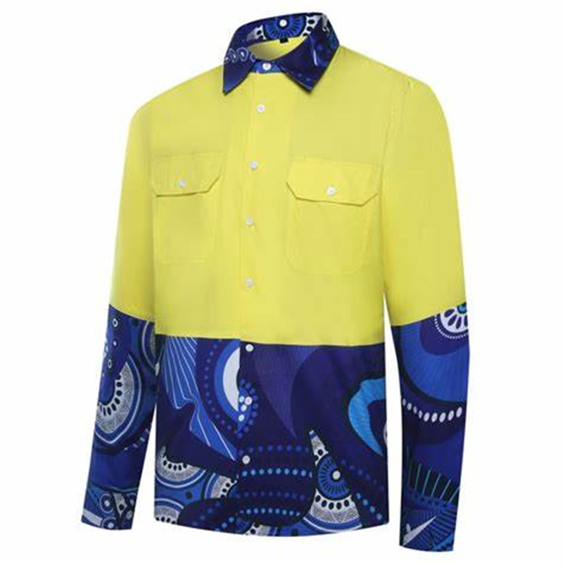 Camisas de alta visibilidad PPE industriales reflectantes para exteriores, ropa de trabajo para petróleo y gas