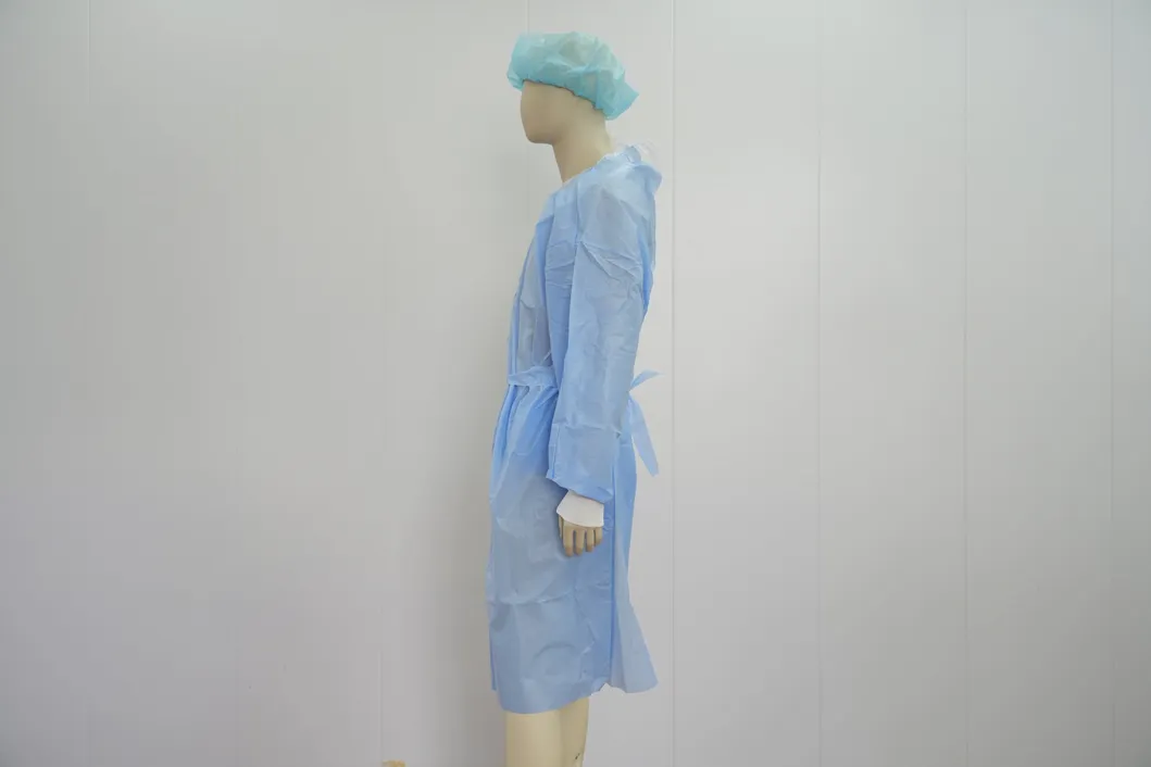 Ropa protectora desechable para profesionales médicos, ropa de aislamiento, ropa de trabajo estándar médica