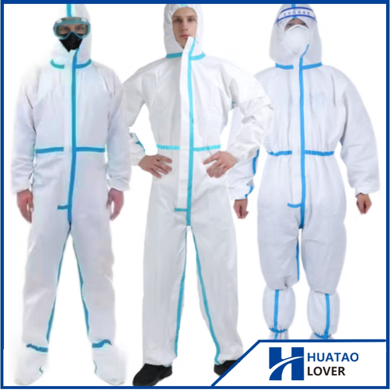 Ropa de protección desechable médica, batas de aislamiento