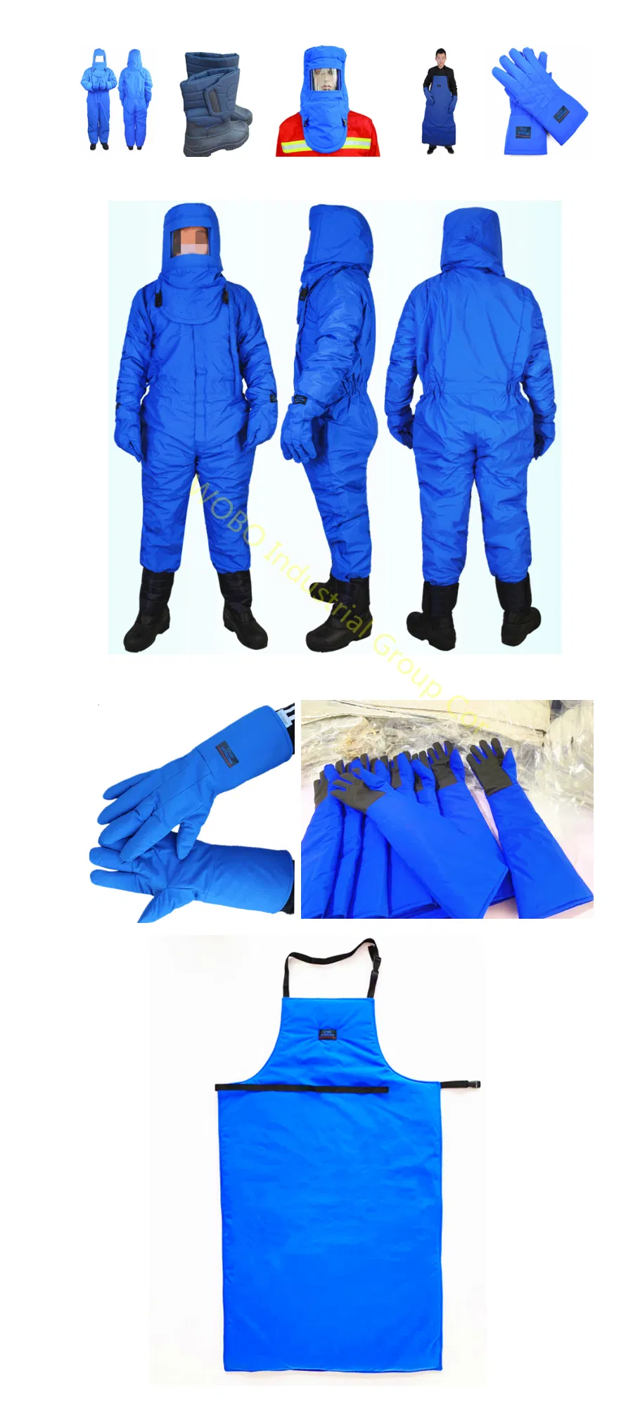 Precio de fábrica traje criogénico ropa protectora de nitrógeno líquido
