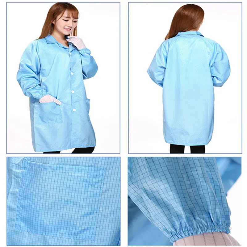 Ropa ESD de malla - Vista Frontal
