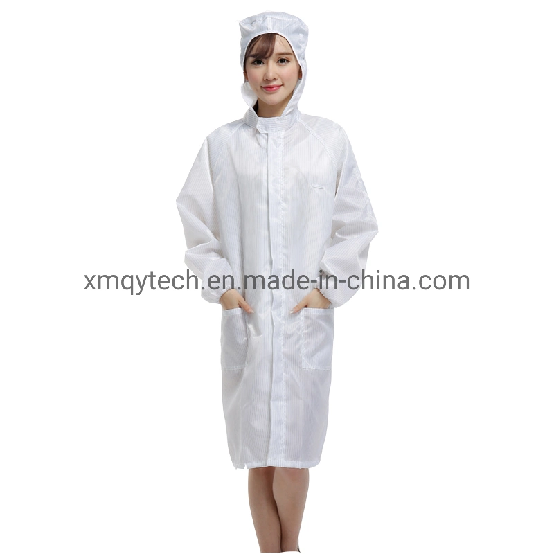 Ropa de trabajo de vestido de laboratorio antistático de sala limpia, ropa protectora ESD