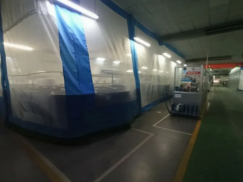 Línea de producción de ropa resistente al fuego