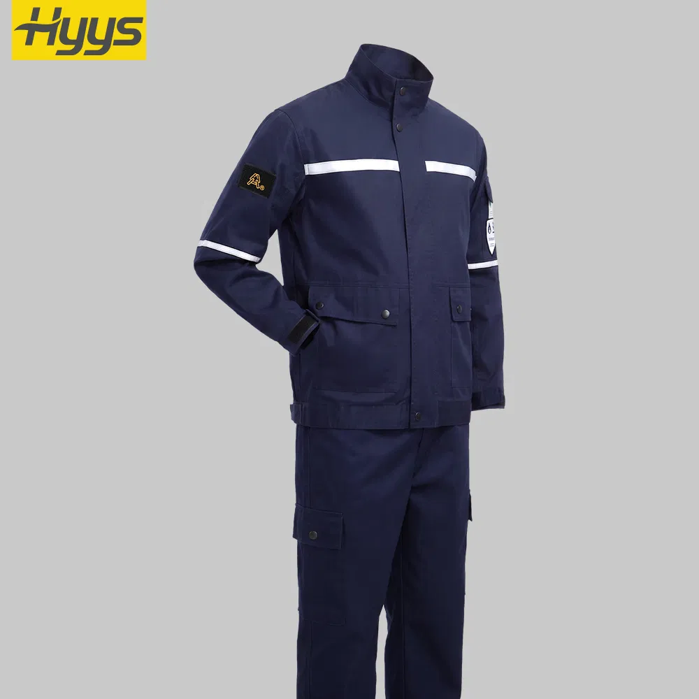 Ropa de trabajo antiestática y retardante de llama para la industria, vestimenta de seguridad para campos petroleros, uniformes de trabajo resistentes al fuego, monos
