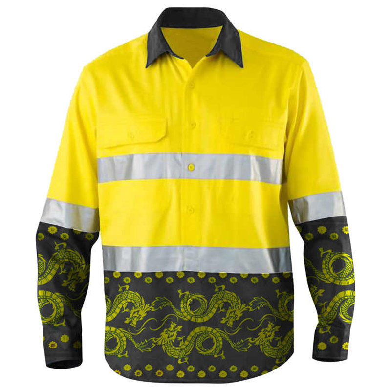 Precio de fábrica ropa de trabajo de algodón de alta visibilidad personalizada para construcción y seguridad