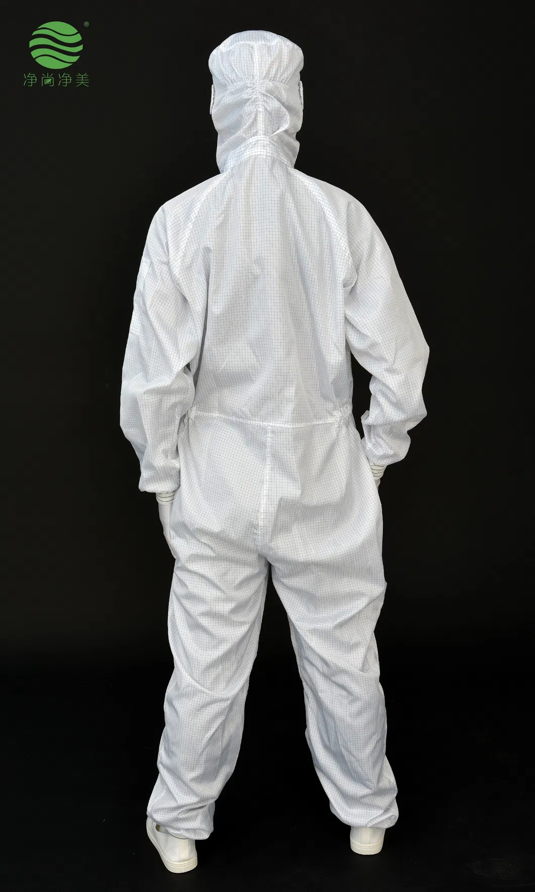 Ropa resistente al calor y antiestática para trabajadores de salas limpias de la industria biofarmacéutica con soporte para mascarilla