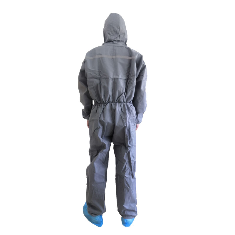 Traje Químico Desechable Cubierto Protección Completa Ropa Protectora