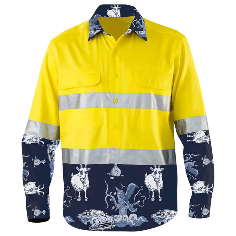 Precio de fábrica ropa de trabajo de algodón de alta visibilidad personalizada para construcción y seguridad