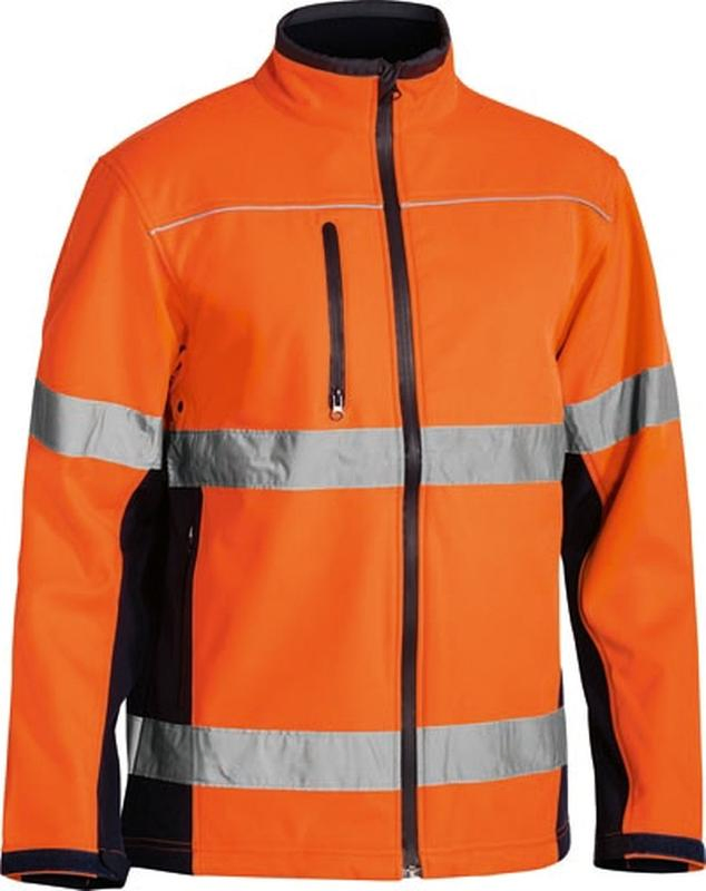 Chaquetas de seguridad de invierno alta visibilidad ropa de trabajo reflectante chaqueta de shell suave ropa de seguridad