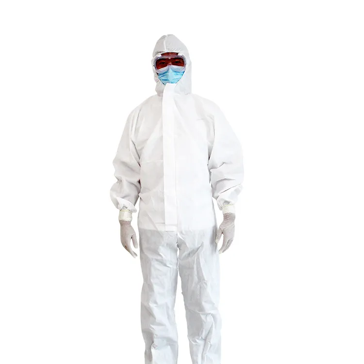 Mono desechable impermeable antistático de microporo ropa de protección