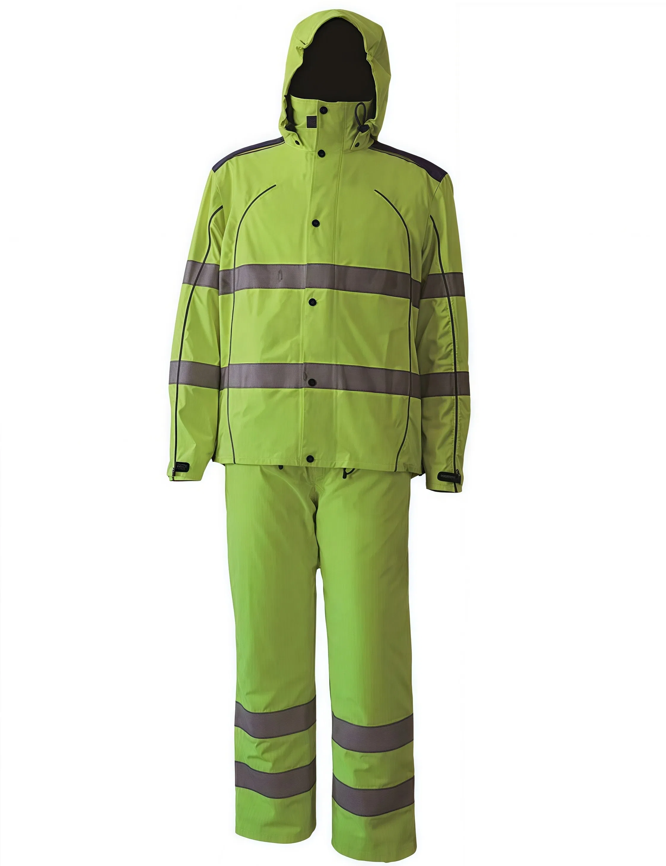 Chaqueta Reflectante de Seguridad para Exteriores Ropa de Alta Visibilidad Traje Mono Uniforme de Guardia de Seguridad Ropa de Trabajo