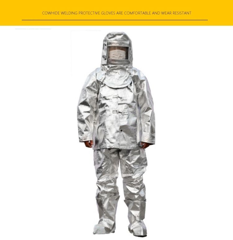 Ropa de Protección contra Fuego Resistente al Calor 500 Grados Aislante Térmico Aluminizado