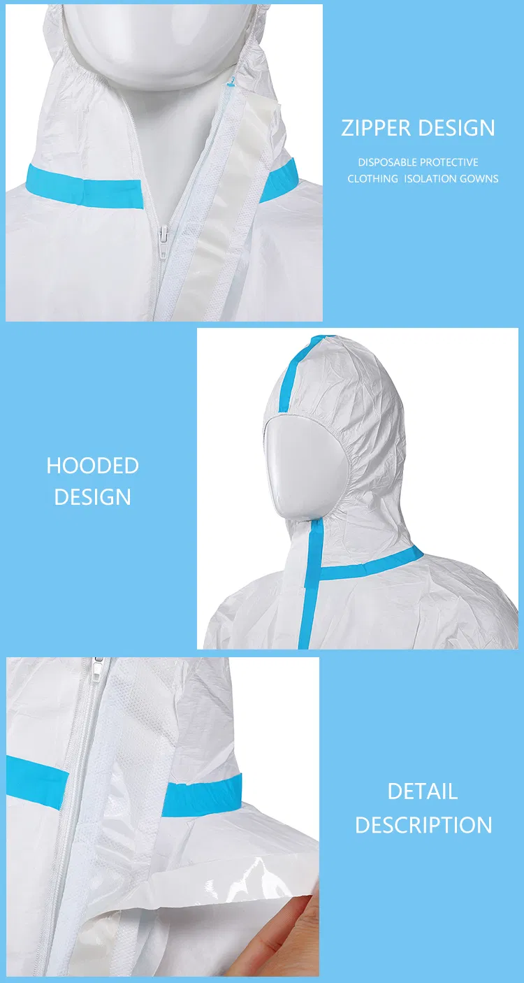 Ropa protectora médica desechable, batas de operación para hospitales, bata de aislamiento médica desechable