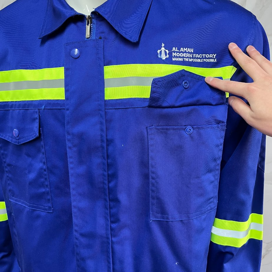 Ropa de seguridad de alta visibilidad de poliéster y algodón con logo, ropa de trabajo transpirable