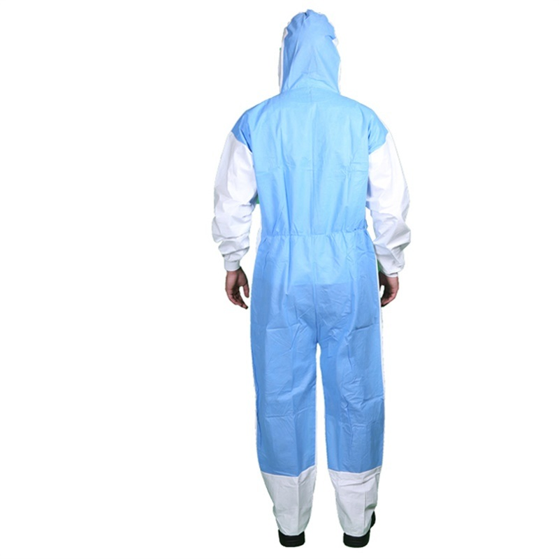 Traje de Protección Industrial Bata de Aislamiento Ropa Protectora Química