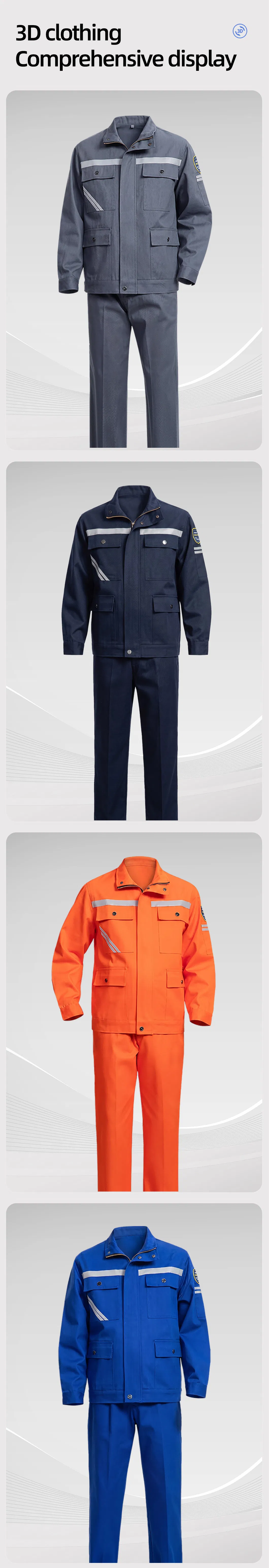 Ropa de trabajo protectora antiestática retardante de llama reflectante para electricistas, trajes resistentes al fuego