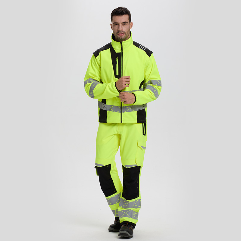 Ropa de trabajo personalizada de soldadura de alta visibilidad y reflectante, conjunto de dos piezas