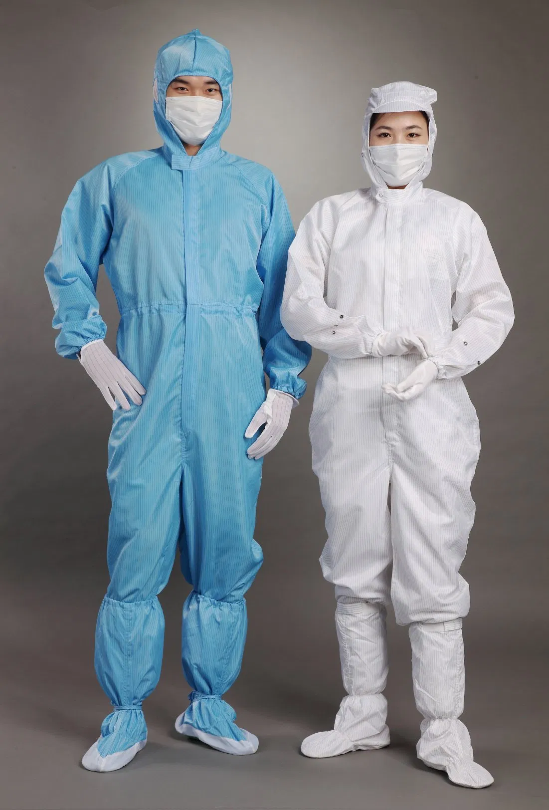Mono de trabajo para sala limpia ESD, ropa siamés