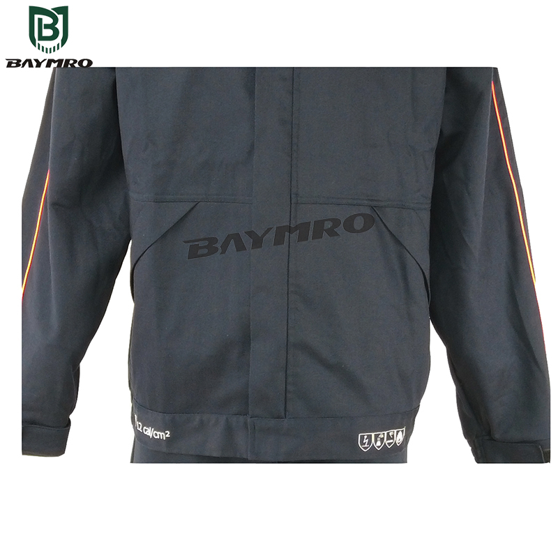 Chaqueta y pantalones contra arco eléctrico, ropa resistente a ácidos y álcalis, uniformes de protección química, trajes de seguridad para el trabajo Nfpa 2112 UL ISO 11612 En1149-5