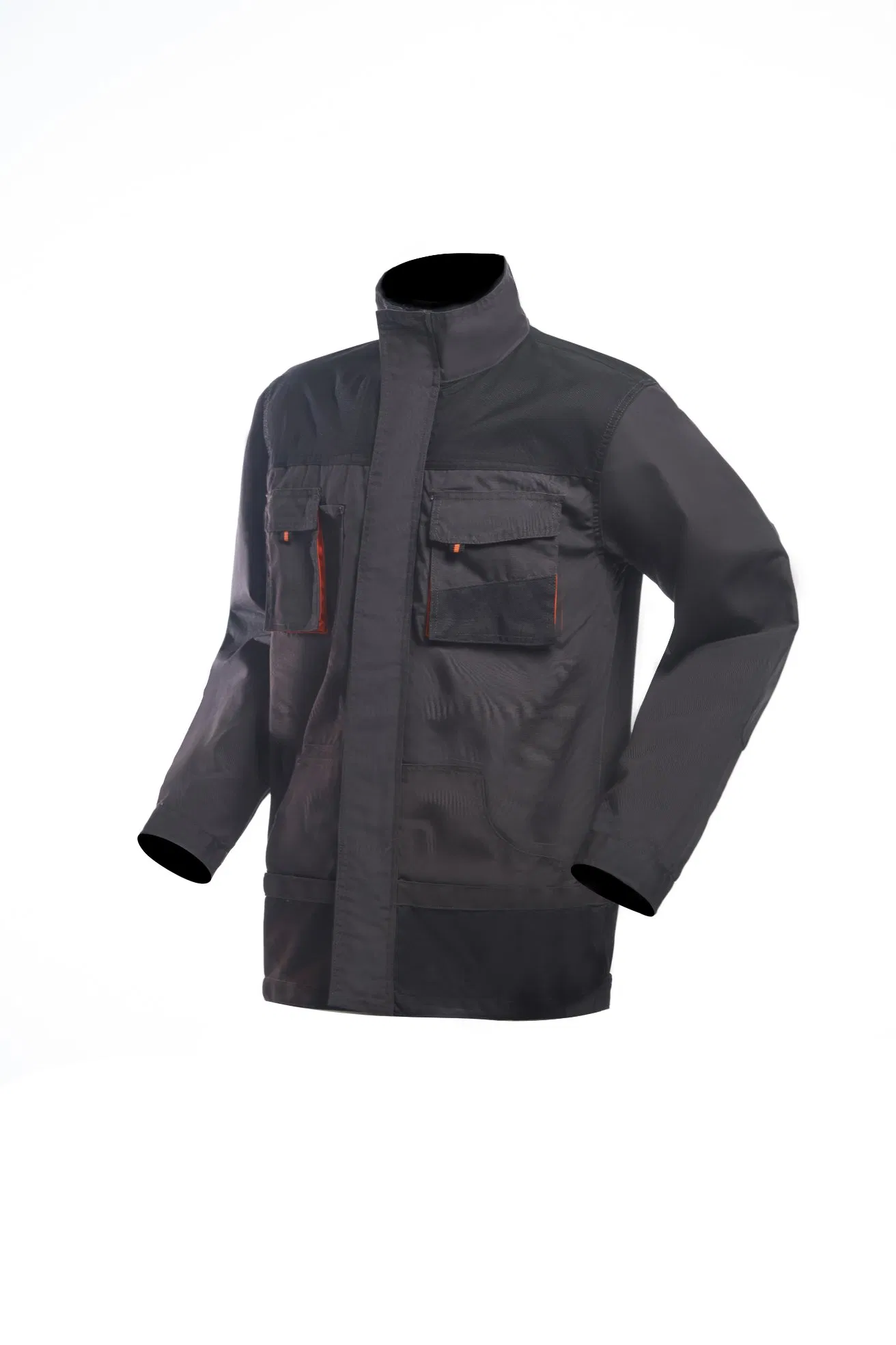Overoles de soldadura personalizados con logo, multi-bolsillos, chaquetas para hombres, uniforme de trabajo para la construcción