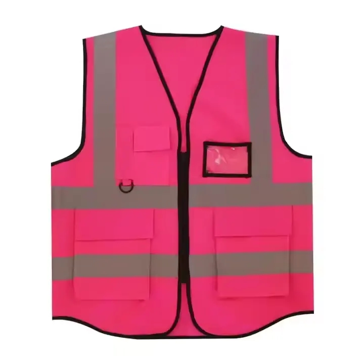 Chaleco de alta visibilidad chaqueta reflectante con bolsillos ropa reflectante de construcción