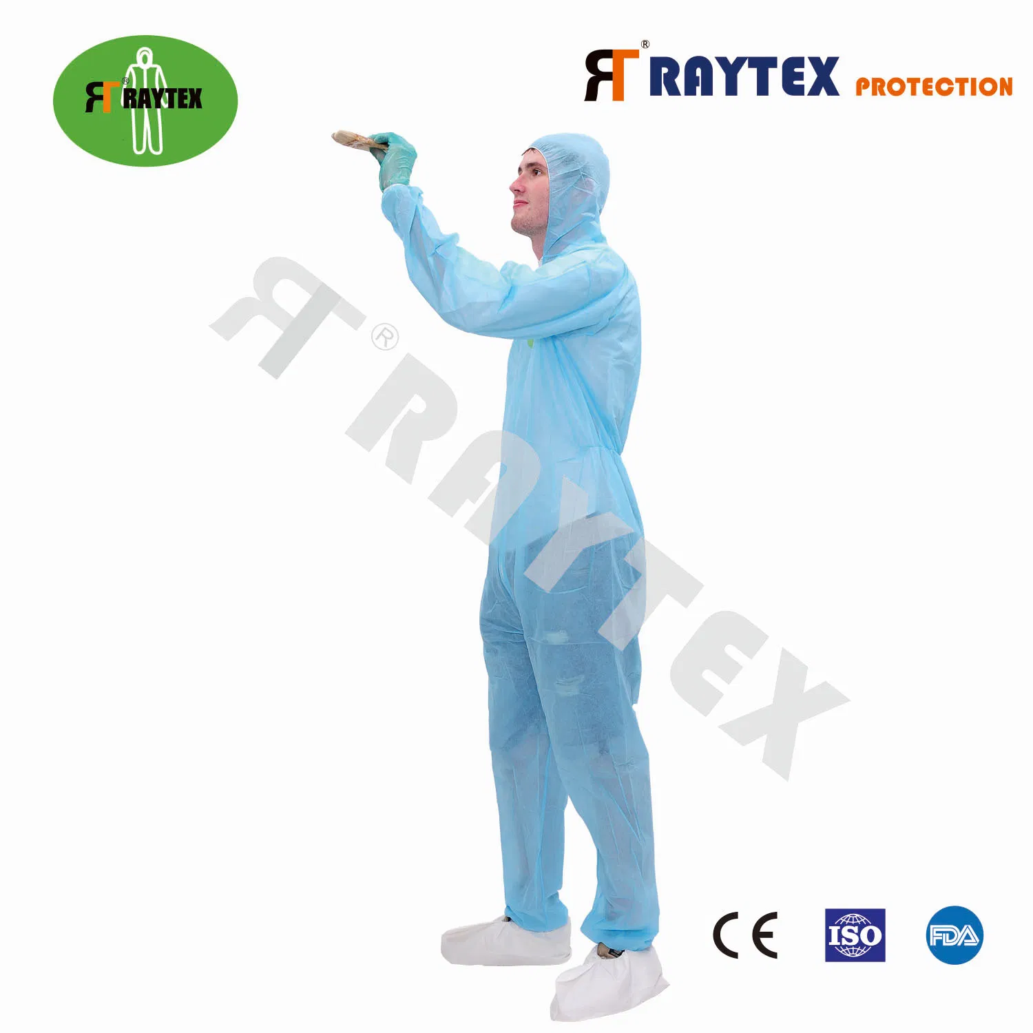Ropa protectora desechable microporosa antiestática a prueba de polvo tipo 4/5/6 impermeable con cinta