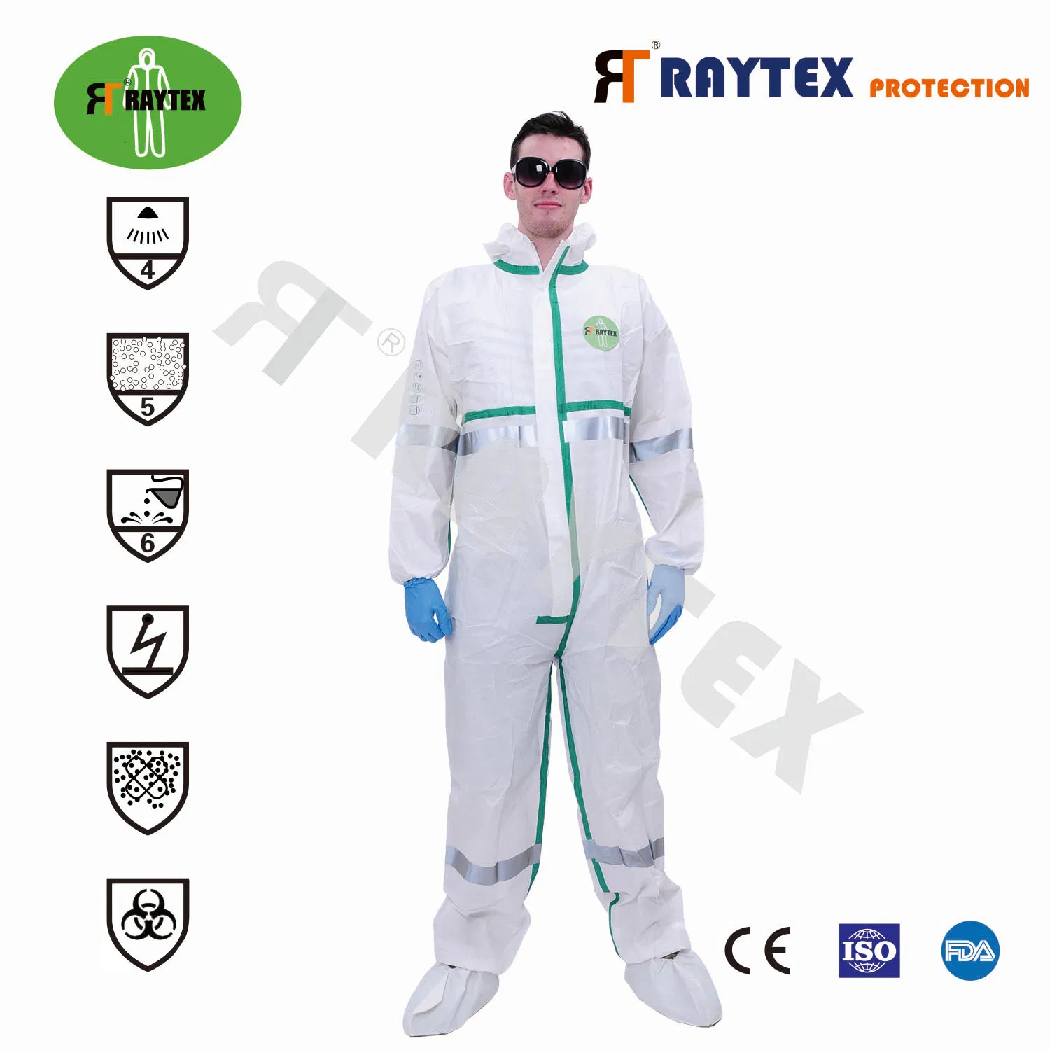 Ropa de protección industrial con capucha aislante antiestática microporosa impermeable blanca