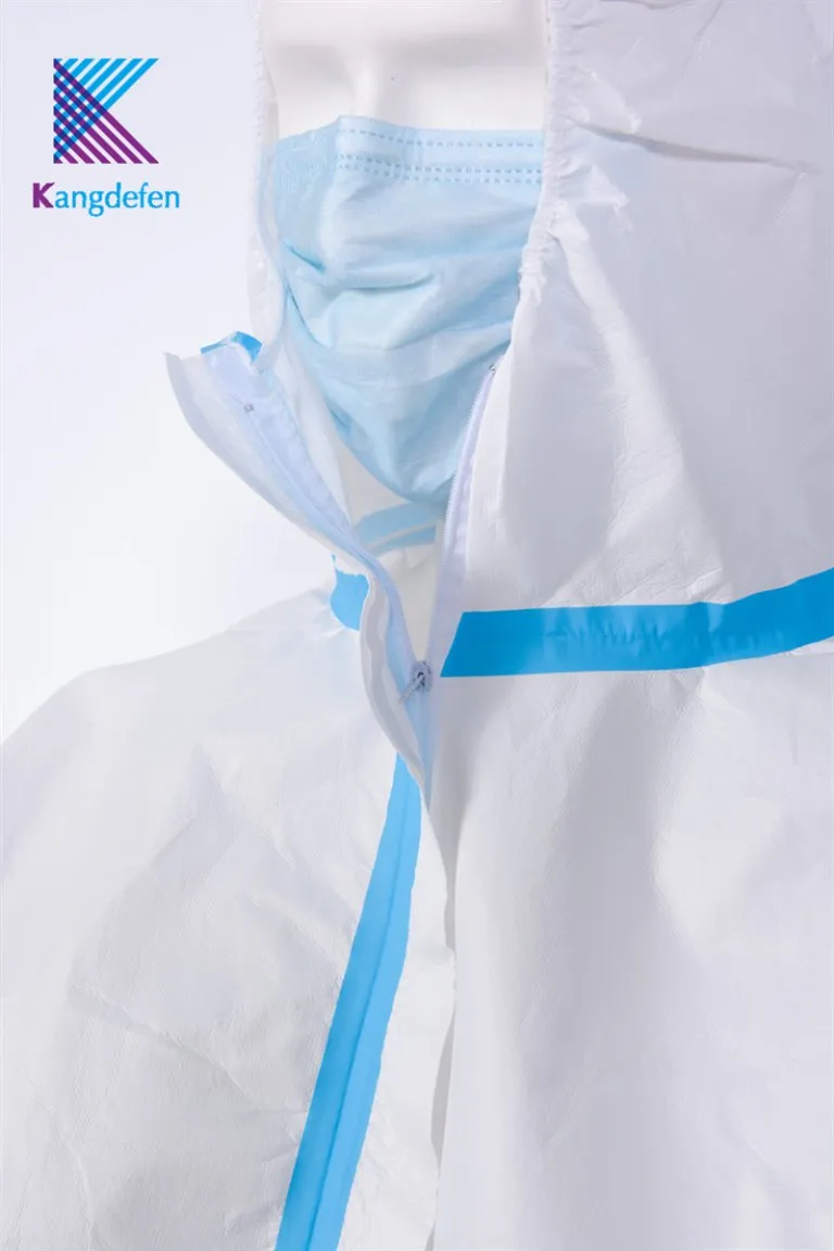 Mono desechable de seguridad impermeable, ropa médica de protección, bata de aislamiento