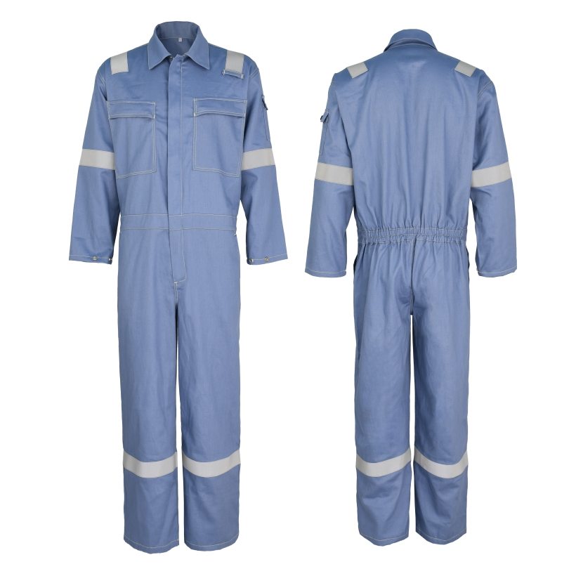 Ropa de trabajo protectora resistente al aceite 1149-5 antiestática y retardante de llama para soldadura