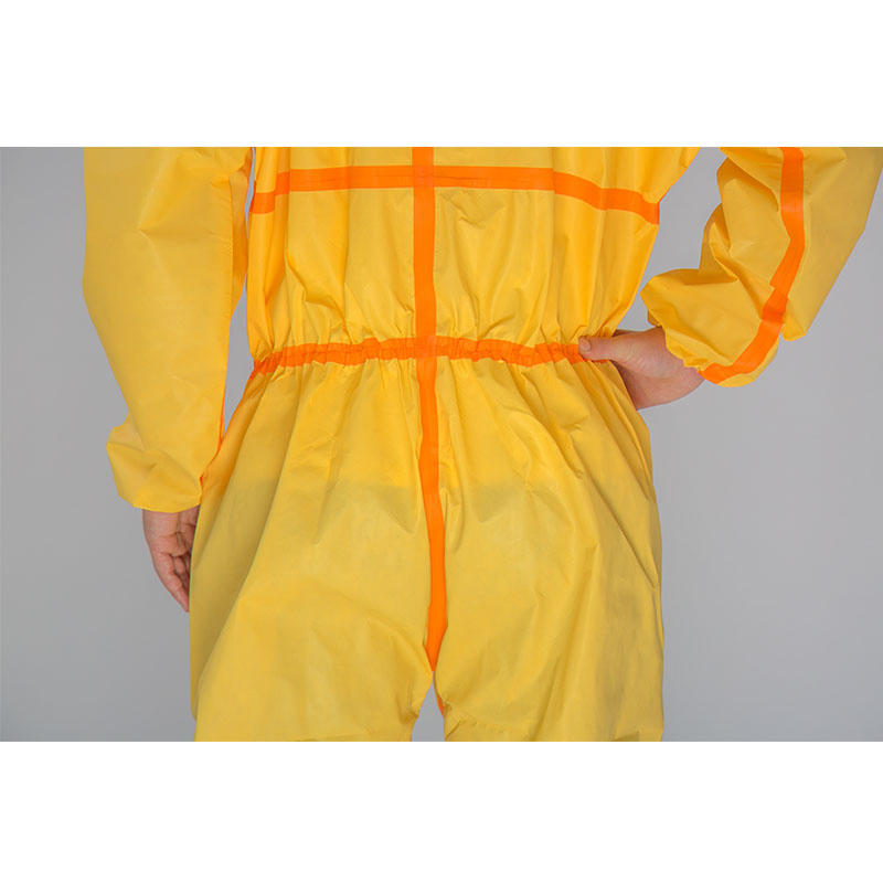 Ropa protectora química desechable de PP y PE no tejido grueso L XL XXL