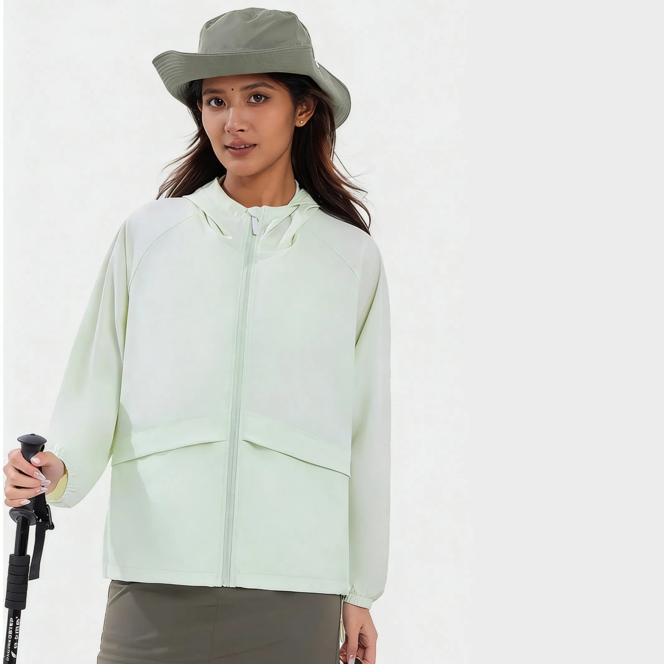 Ropa de Protección Solar para Mujeres Ropa con Capucha Protectora de Piel Upf 50+ UV