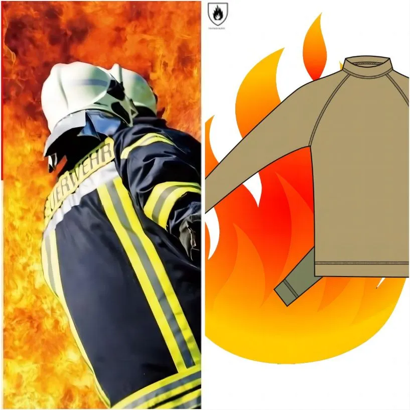 Ropa de fibra modacrílica, algodón y nylon resistente al fuego para protección retardante de llamas