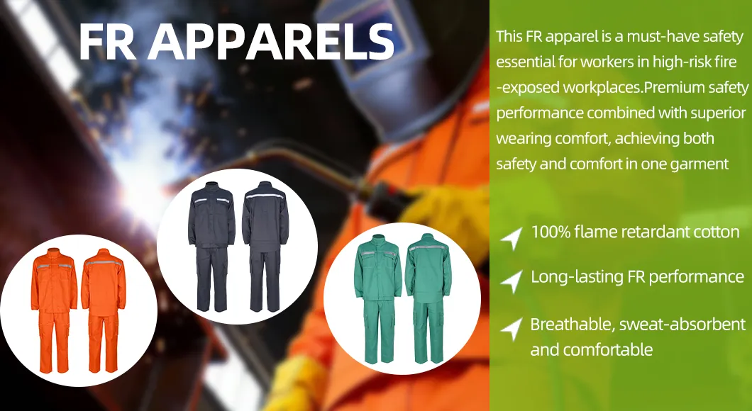 Chaqueta Hi-Vis de seguridad Ropa dos piezas Ropa ignífuga F1218