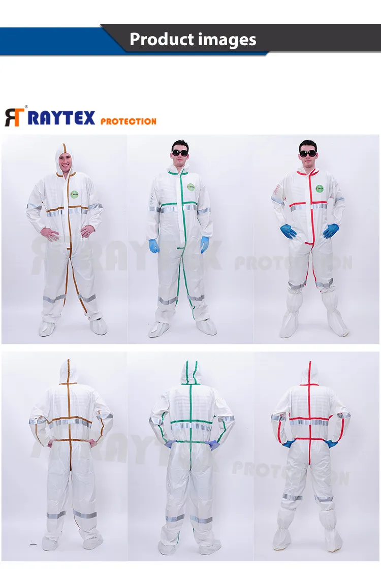 Ropa Protectora Desechable Tipo 4/5/6 Disposable para la Industria y la Construcción