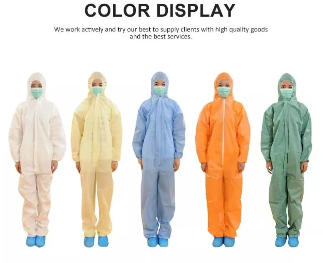 Ropa protectora desechable para uso médico