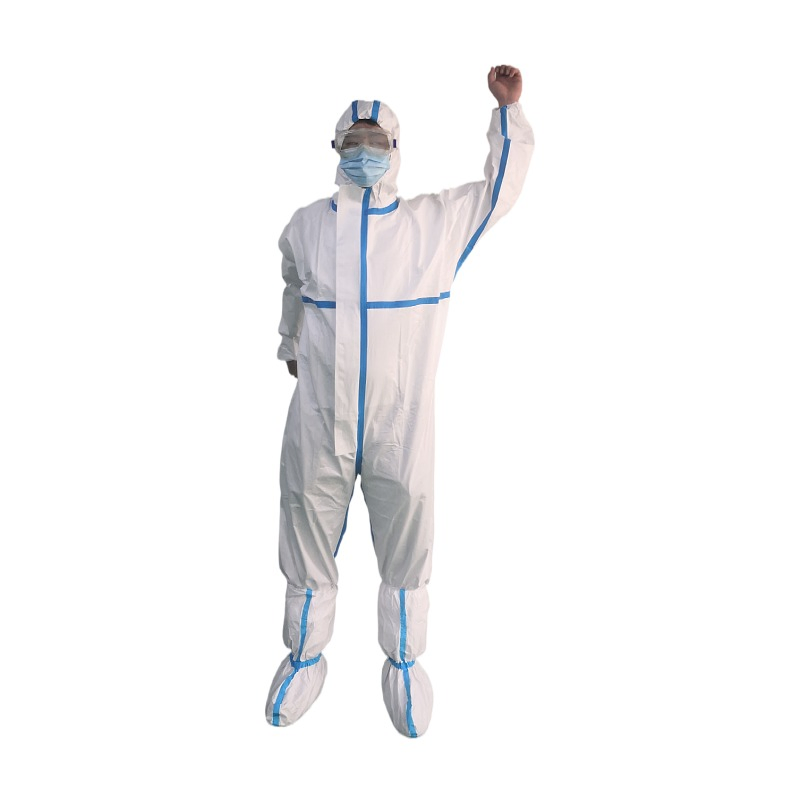 Ropa de protección médica desechable de emergencia de tipo Non Woven En14126 5b 6b ropa de protección química
