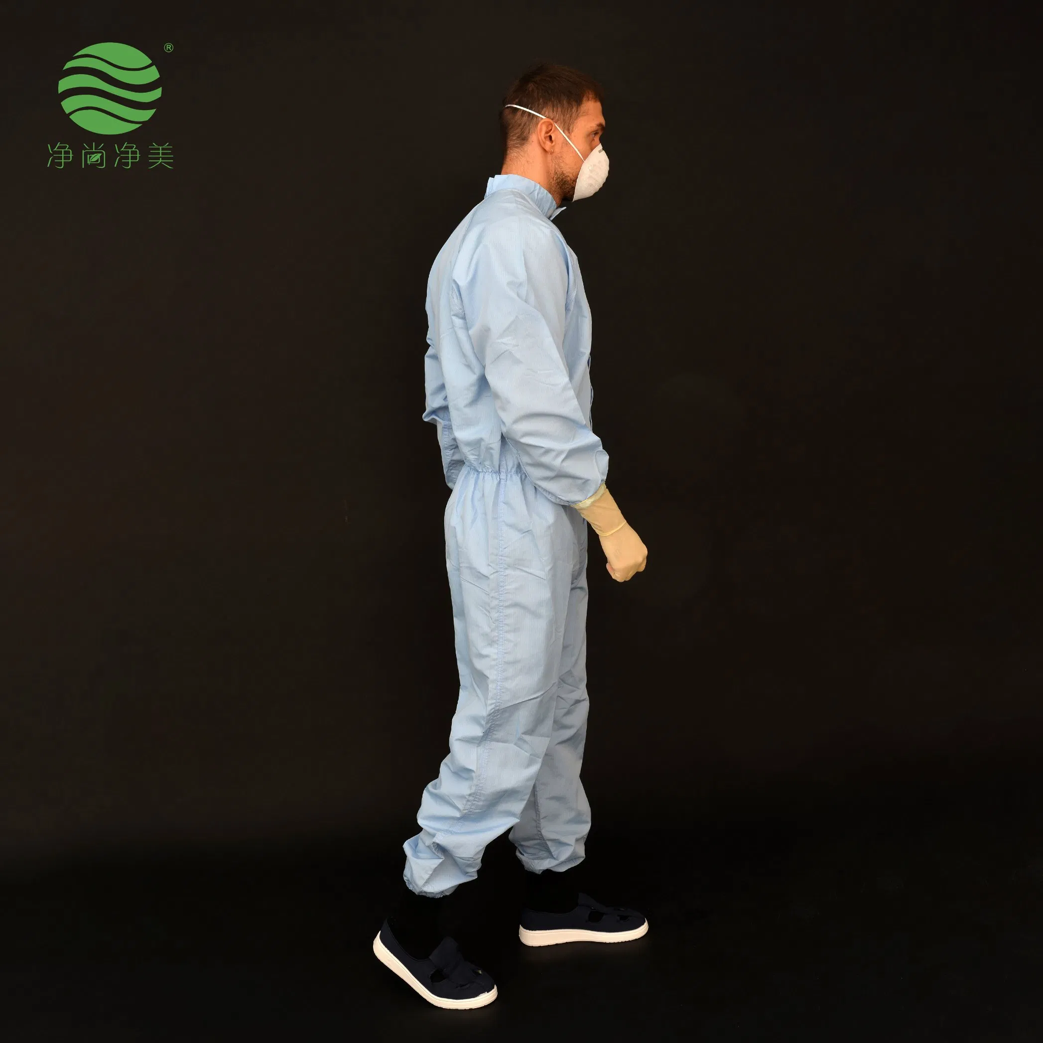 Proveedor de fábrica de prendas protectoras ropa protectora traje antiestático para uso en sala limpia