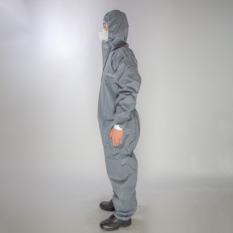 Traje Químico Desechable Cubierto Protección Completa Ropa Protectora