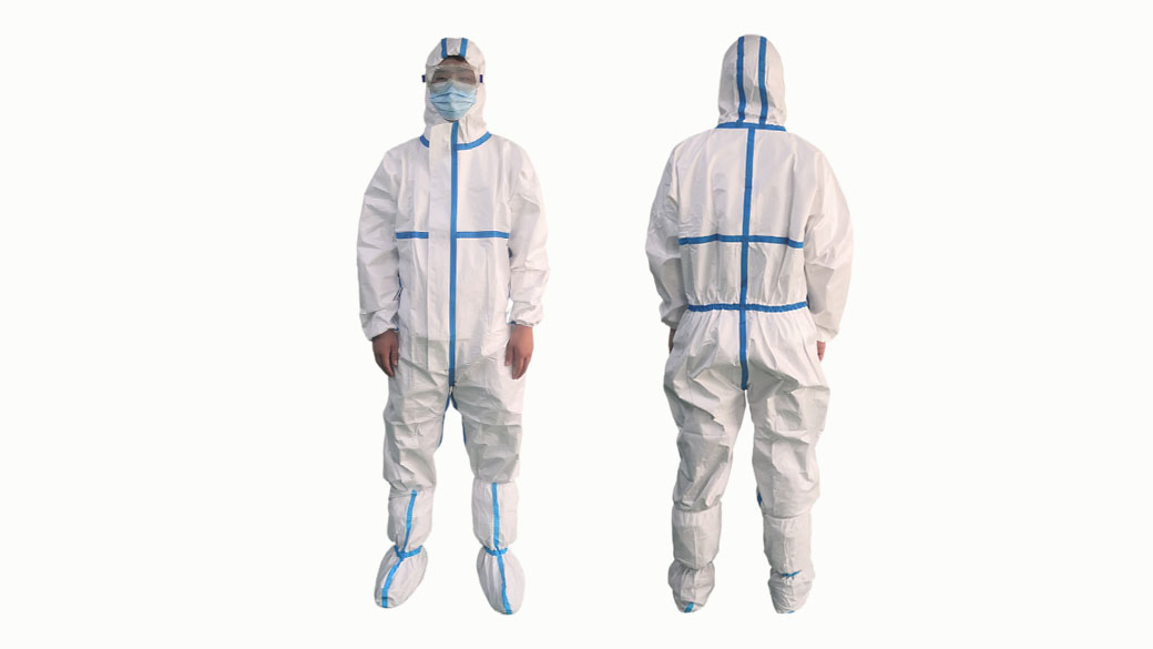 Mono desechable Mono desechable OEM En13485 Tipo 6 Kit de protección PPE Traje Mono desechable Ropa de protección Protección química