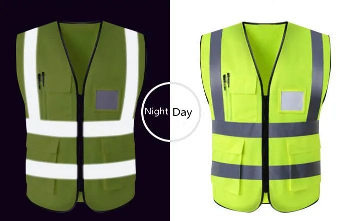 Ropa infantil de alta visibilidad para exteriores, correr de noche, protección, construcción, seguridad reflectante