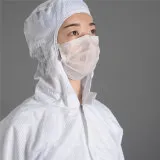 Chaquetas de laboratorio ESD de poliéster uniforme de trabajo ropa de seguridad chaqueta ropa de trabajo para hombres con gorra